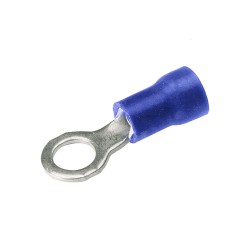 Zapata Terminal Anillo Ais. De Vinilo Azul Tor. 5/16 Cal. 16-14 Awg Burndy