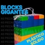 5147 *BLOCKS GIGANTES Plástico Sólido* (28×6.5×9 cm.) 40 Pcs.