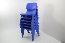 3253 *Silla Escolar Infantil Reforzada AZÚL REY* (32×55 cm.) 1 Pca.