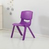3253 *Silla Escolar Infantil Reforzada MORADA* (32×55 cm.) 1 Pca.