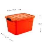 1197 *Caja Plástica PERGAMO* (50x30x37 cm.)