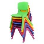 3253 *Silla Escolar Infantil Reforzada VERDE MANZANA* (32×55 cm.) 1 Pca.