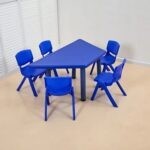 7401 *Mesa Trapecio* (120-60x 50cm.) 3 Colores Diferentes.