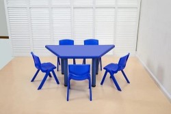7401 *Mesa Trapecio* (120-60x 50cm.) 3 Colores Diferentes.