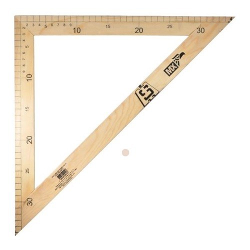 0103 *ESCUADRA d/Madera 45 GRADOS* (50 cm.)
