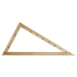 0104 *ESCUADRA d/Madera 60 GRADOS* (57 cm.)