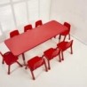2306 *Mesa Rectangular Cubierta d/Madera Altura Ajustable Reforzada c/Acero* (180x60x 48 a 60 cm.) 3 Colores Diferentes.