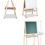 0471 *Caballete MAGNÉTICO ALTURA AJUSTABLE p/NIÑOS DE 10 a 13 AÑOS* (65×150-165 cm.) +10 Accesorios.