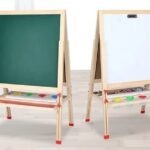 0488 *Caballete MAGNÉTICO ALTURA AJUSTABLE p/NIÑOS DE 4 a 10 AÑOS* (55×120-140 cm.) +10 Accesorios.