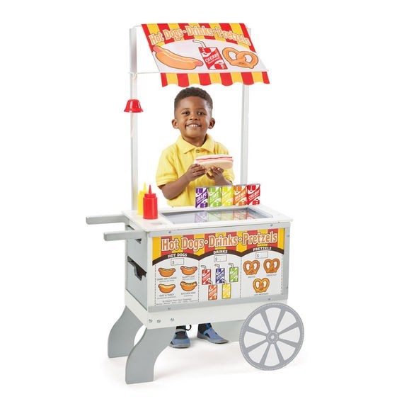 19350 *Carrito d/Helados y Hot Dogs* (125 cm.) 40 Accesorios.