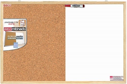 3356 *Tablero Escoboard Combinado Marco de Madera* (120×60 cm.)