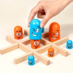 3036 *JUEGO del GATO y Dimensiones e/Madera* (25×25 cm.) 14 Pcs.