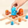 3036 *JUEGO del GATO y Dimensiones e/Madera* (25×25 cm.) 14 Pcs.