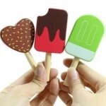 1405 *HELADOS e/Caja MADERA* (18×14.5 cm.) 7 Pcs.