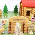 4764 *TRONCOS-Blocks de Madera p/Construir LA GRANJA* (22xx26 cm.) 207 Pcs.
