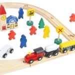 9612 *TREN en la Ciudad d/Madera*  (38×24 cm.) 48 Pcs.