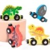 2589 *Tren d/Madera Magnético NÚMEROS, DINOSAURIOS Y SUS NOMBRES* (80 cm.) 10 Vagones.