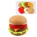 7667 *SET D/2 HAMBURGUESAS PLÁSTICAS* (22×15 cm.) 14Pcs.