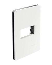 PLACA 1 MODULO BLANCA CHASIS NEGRO UNNO
