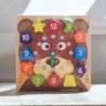 2363 *Reloj d/Madera Figuras Geométricas* (18×18 cm.) 3 Diferentes.
