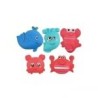 2974 *ANIMALES DEL MAR d/Hule* (20×25 cm.) 5 Pcs.