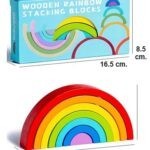 0426 *Arcoíris Apilable de Madera* (16.5×8.5 cm.) 6 Colores Diferentes.