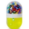 4336 *Slime Crystal Mud CAPSULA EMOJIS ARCOIRIS* (4x8cm.)