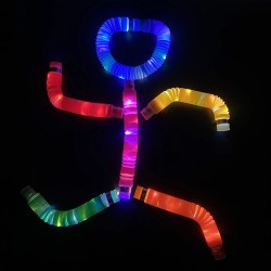4318 *Pop Tubes c/Luz* (3×20 cm.) 6 Pcs.