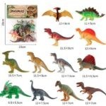 4291 *Colección de Dinosaurios de 8 cm.* (14×20 cm.) 12 Pcs. 2 Diferentes.
