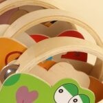 0444 *Pandero de Madera Siluetas Infantiles* (15 cm.) 9 Diferentes.
