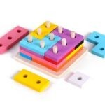 0274 *Tetris en Torre Apilable de Madera* (11 cm.) 21 Pcs.