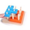 0274 *Tetris en Torre Apilable de Madera* (11 cm.) 21 Pcs.