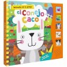 9804 *Conejo Caco 5 Botones c/Sonido Libro de Cartón* (19×19 cm.) 10 Pág.
