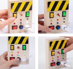 7114 *Tablero Cuadrado Sensorial c/Apagadores* (10×14 cm.) INDIVIDUAL.