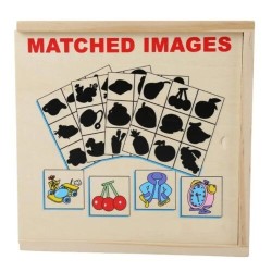7044 *Imagenes Coincidentes* (17×17 cm.) 4 Tableros+36 Ficha de Madera.