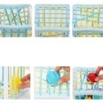 6814 *Cubo d/Madera Flexible c/Figuras Geométricas Magnéticas y 10 Tarjetas Dobles* (17×17 cm.)