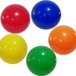 0270 *Pelota Inflable Lisa* (20 cm.) 6 Colores.