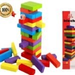 0155 *Jenga Blocks 54 PIEZAS Madera d/Colores* (8×29.5 cm.)
