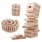 0162 *Jenga Blocks 54 PIEZAS Madera Natural* (8×29.5 cm.)