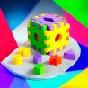 4230 *Mini Cubo Didáctico Armable* (21.5×25 cm.) 4 Cubos+8 Figuras Geométricas.
