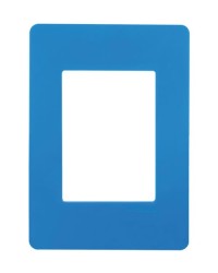 PLACA 3 MODULOS AZUL CHASIS BLANCO UNNO