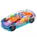 4734 *Coche de Carreras Led Transparente* (20x8x5 cm.) INDIVIDUAL