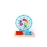 1824 *Reloj de Madera c/Blocks* (17x14x4 cm.) 6 Pcs.