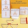 2074 *Palitos Creativos Matchstick* (18×12 cm.) 20 Palitos +30 Tarjetas Dobles.