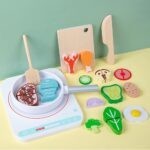2134 *Juego de Cocina de Madera* (24x18x12 cm.) 17 Pcs.