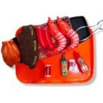 14F17 *Barbecue Grill Set* (20×27 cm.) 12 Pcs.