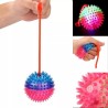 0357 *Pelota Led d/Texturas Rígidas Chillona y c/Liga* (8 cm.) 4 BI-TONO