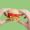 13L23 *Charola c/Hamburguesa y Accesorios* (19.5×26 cm.)11 Pcs.