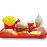 13L23 *Charola c/Hamburguesa y Accesorios* (19.5×26 cm.)11 Pcs.