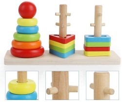 2284 *Rainbow Three Column Tower* (22.5 x 7 cm.) 2 Diferentes – Modelo TRIÁNGULO